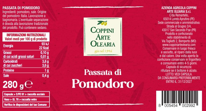Passata di Pomodoro cotta a bagno maria