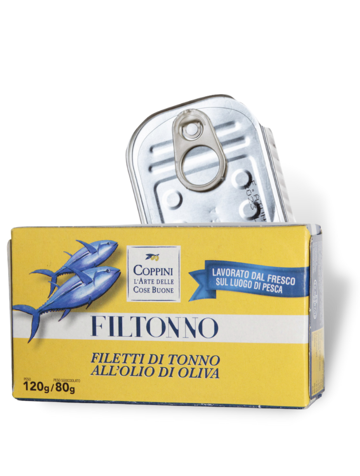 Filtonno, scatoletta di tonno sottolio Coppini Arte Oleara