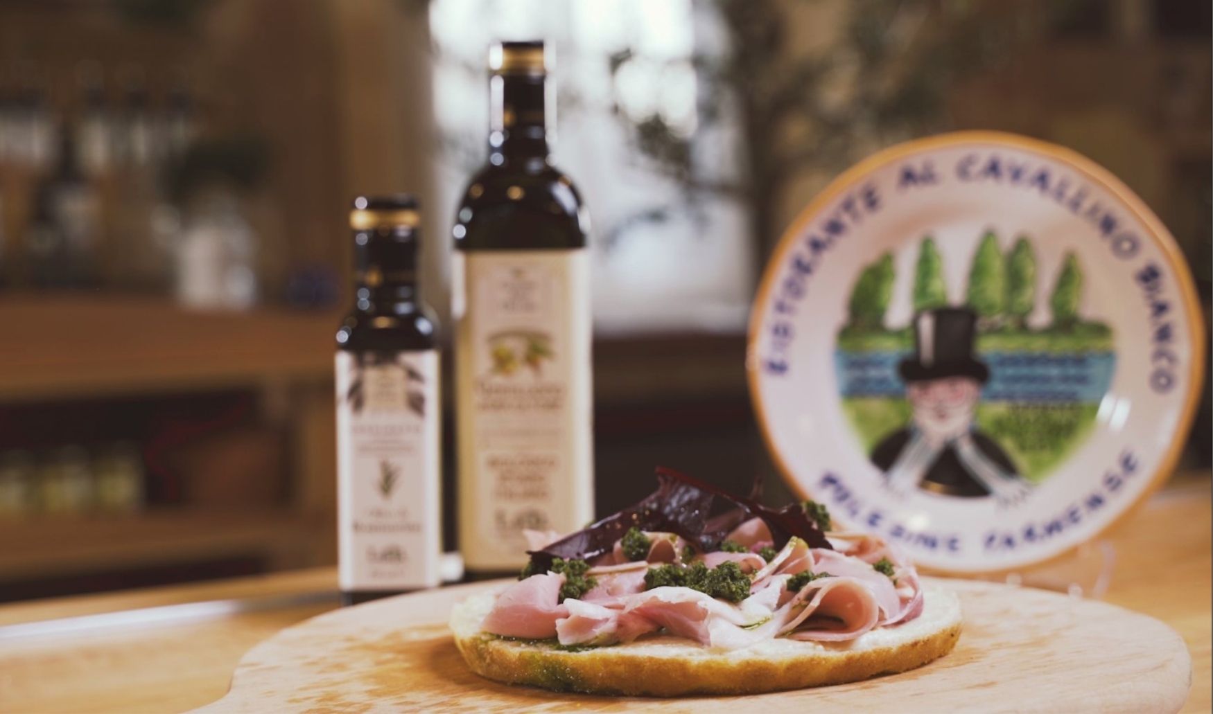 Focaccia gourmet con prosciutto cotto Spigaroli