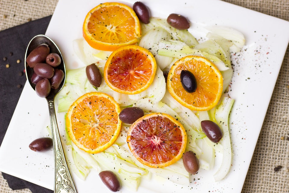 Insalata Siciliana di finocchi e arance con olio al mandarino