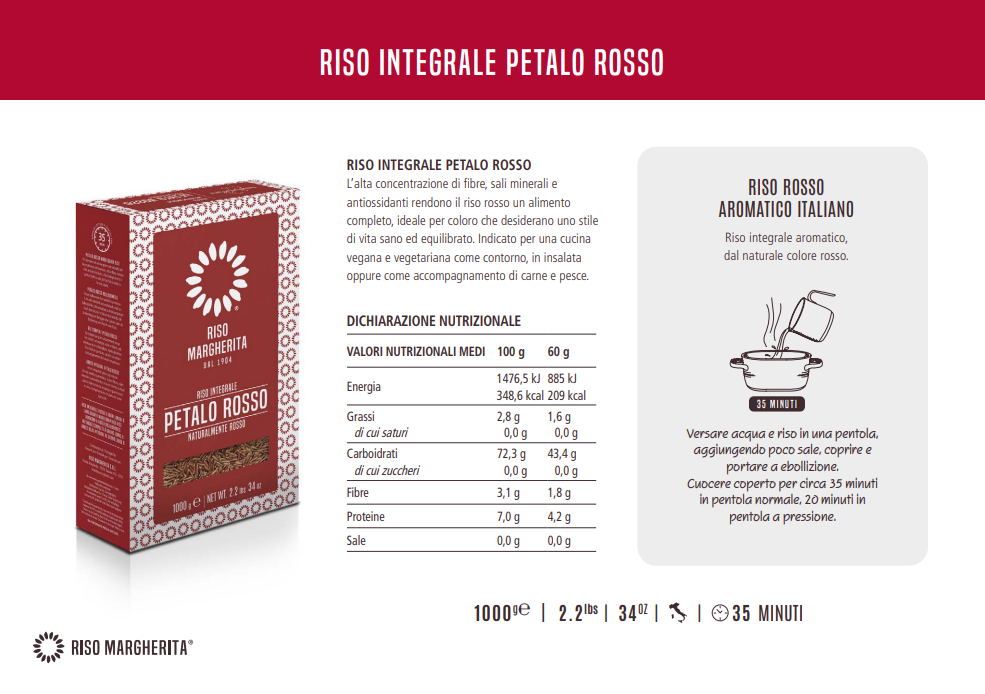 Riso Integrale Petalo Rosso