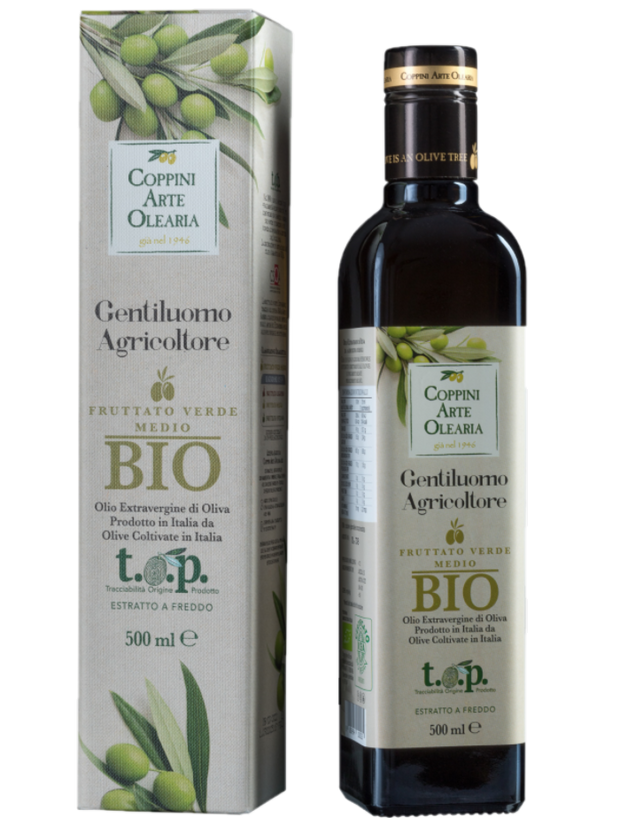 olio bio astucciato Coppini Arte Olearia