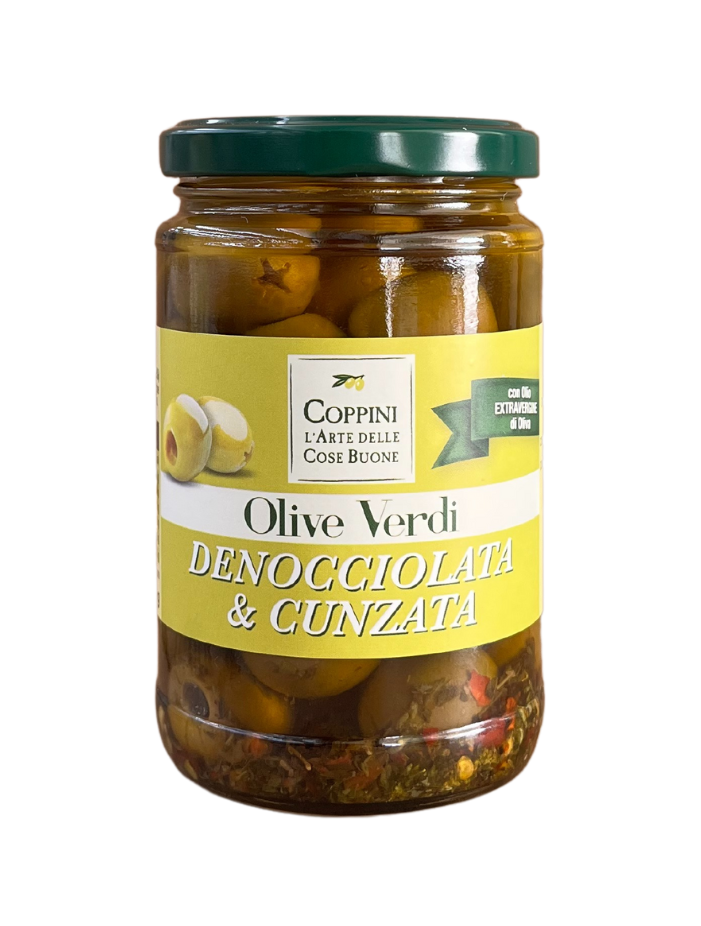 Olive denocciolate e condite Coppini Arte Olearia 